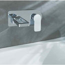JTP Axel Wall Mounted Single Lever Basin Mixer Tap - Chrome/Matt White 74231MWH
