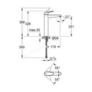 Grohe Eurodisc Cosmopolitan Basin Mixer Tap 1/2 Xl-size Chrome 23432000
