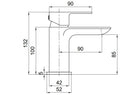 Tavistock Haze Deck Mounted 1 Tap Hole Basin Mixer with Click Waste - Matt Black THZ1103