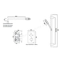 Tavistock Quantum Concealed Dual Function Shower Kit with Fixed Shower Head & Handset - Chrome SQT1611