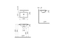 Vitra S20 550mm Inset Washbasin 0 Tap Holes 5475B003-0642
