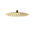 Anas Brushed Brass Gold Double Outlet Concealed Shower Thermostatic Valve 250mm Overhead