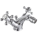 JTP Grosvenor Crosshead Bidet Mixer Tap with Pop Up Waste - Chrome