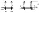 JTP Grosvenor Cloakroom Traditional Crosshead Basin Taps Pair - Antique Brass