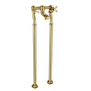 JTP Grosvenor Crosshead Freestanding Bath Filler Tap - Antique Brass