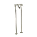 JTP Grosvenor Crosshead Freestanding Bath Filler Tap - Nickel