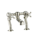 JTP Grosvenor Deck Mounted Crosshead Bath Filler Tap - Nickel