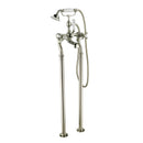 JTP Grosvenor Crosshead Freestanding Bath Shower Mixer Tap with Kit - Nickel