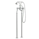 JTP Grosvenor Crosshead Freestanding Bath Shower Mixer Tap with Kit - Chrome