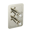 JTP Grosvenor 1 Outlet Crosshead Thermostatic Concealed Shower Valve - Nickel