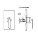 JTP Cascata Concealed Manual Shower Valve - Chrome