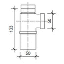 JTP Standard Bottle Trap 300mm Extension Pipe - Chrome