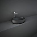 RAK Ceramics Cloud 580mm x 400mm 1 Tap Hole Countertop Basin - Black CLOCT6000504A