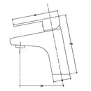 JTP Icon Single Lever Basin Mixer Tap Without pop-up waste - Chrome