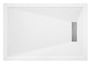 TM 25 slim design rectangle shower tray 25mm stone resin linear drain free waste