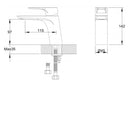 JTP Amore Single Lever Basin Mixer Tap - Chrome