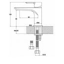 JTP Amore Mini Single Lever Basin Mixer Tap Without pop-up waste - Chrome