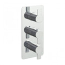 JTP Amore 3 Outlet 3 Handle Thermostatic Concealed Shower Valve - Chrome