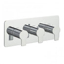 JTP Amore 3 Outlet 3 Handle Horizontal Thermostatic Concealed Shower Valve - Chrome