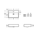 Ideal Standard Strada 500mm On Countertop Basin 1 Tap Hole - White K081601