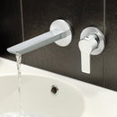 JTP Amore 2 Hole Wall Mounted Basin Mixer Tap - Chrome