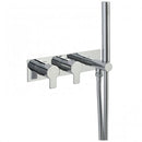 JTP Amore 2 Outlets Thermostatic Concealed Shower Valve with Attached Handset - Chrome
