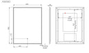 Tavistock Acumen Mir Demist Touch Cct - 600 X 800 LED AIM060