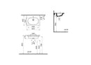 VitrA Zentrum 600mm x 465mm 1 Tap Hole Vanity Basin w/ Overflow Hole - White 7791B003-0001