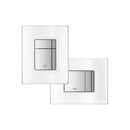 Grohe Concealed Wc Toilet Cistern Frame With Skate Glass Moon White Flush Plate 38845LS0