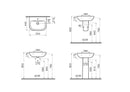 Vitra S20 Semi Pedestal Small White 5500L003-0999 + 5280L003-7201