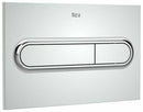 Rimless Toilet Wall Hung Roca Wc Frame 0.82 Under Window Chrome Flush Plate