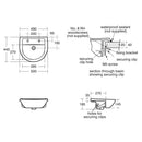 Armitage Shanks Sandringham 21 500mm Semi Recessed Basin 2 Tap Holes E895901