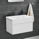 Anas 800mm Wall Hung Vanity Unit With Basin White High Gloss 71974