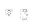 Vitra Options 420mm Countertop Washbasin 0 Tap Holes 4324B003-0012