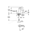 Grohe Concetto Basin Mixer Tap 1/2 S-size Chrome 2338510E