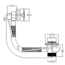 JTP Automatic Bath Pop-Up Waste - Chrome