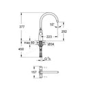 Grohe Ambi Two Handle Sink Mixer Tap 30189000