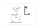 VitrA Zentrum 455mm x 290mm 1 Tap Hole Cloakroom Vanity Basin w/ Overflow Hole - White7789B003-0029