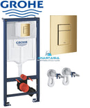 Grohe Wc Frame 1.13 Brushed Brass Gold Flush 38732GN0 Plate For Wall Hung Toilet 38732GN0