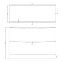 Anas Bella 1196x800x447mm Floorstanding Unit With Basin BELLA-1200FLOORCAB-MATTGREY + BELLA-1200BASIN