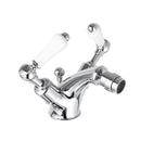 JTP Grosvenor Lever Handle Bidet Mixer Tap with Pop Up Waste - Chrome