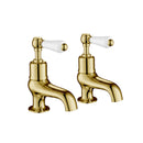 JTP Grosvenor Lever Bath Taps Pair - Antique Brass