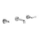 JTP Grosvenor 3 Hole Wall Mounted Lever Basin Mixer Tap - Chrome