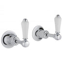 JTP Grosvenor Lever Wall Valves Pair - Chrome