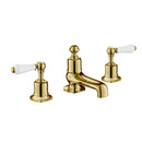 JTP Grosvenor 3 Hole Lever Deck Mounted Bath Filler Tap - Light Gold