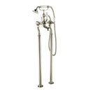 JTP Grosvenor Lever Freestanding Bath Shower Mixer Tap with Kit - Nickel