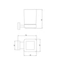 JTP Athena Tumbler Holder - Chrome