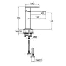 JTP Athena Mono Bidet Mixer Tap with Pop Up Waste - Chrome