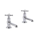 Tavistock Ashmore Deck Mounted 2 Tap Hole Basin Mixers (Pair) Traditional Chrome TAM70