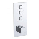 JTP Athena 3 Outlet Touch Push Button Thermostatic Shower Valve - Chrome